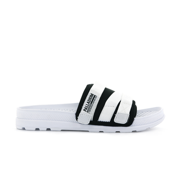 76696-102-M | SOLEA SLIDE | WHITE/BLACK