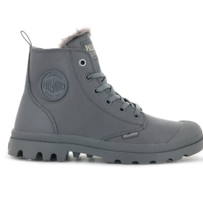 97223-071-M | PAMPA HI ZIP LEATHER S | GRAY FLANNEL