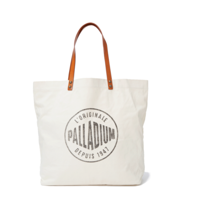 BG587-240 | ROUND LOGO TOTE BAG | IVORY